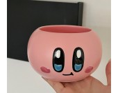 Pink Smiling Face Ceramic Cup,Bowl,Dish