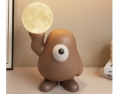 Playful Big-Eyed Character Decorative Usb Rechargeable Night Light