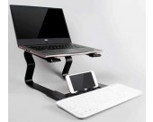  Portable Aluminum Alloy 2 in 1 Notebook PC Desk Holder  and Phone Stand