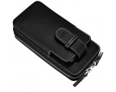 Portable Genuine Leather Phone Pouch Phone Bag Travel Purse Wallet