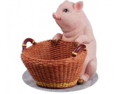 Resin Pig Carrying Basket Container