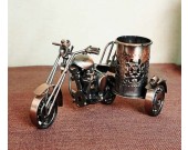  Cast Iron Motorcycle Pen Holder