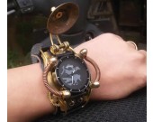 Retro Steampunk Gear Wristwatch