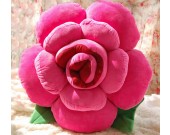 Rose Shaped Decorative Pillow Back Cushion