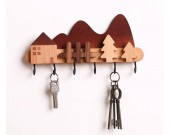 Rustic Wooden Small House Decorative Wall Hanging