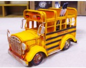 School Bus Model Kit Car Pen Holder