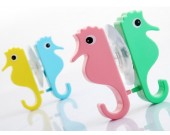 2PCS Seahorse Suction Cup  Wall Hooks