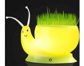 USB Rechargeable Snail LED Flower Pot  Desk Lamp