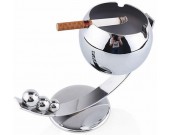 Stainless steel Ashtray with Tray Holder 