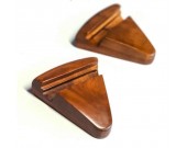 Black Walnut Wood Triangle Portable Smartphone Holder 