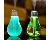 USB Bulb Shaped Mist Humidifier with Colorful LED Night Light