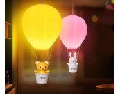 USB Rechargeable Hot Air Balloon LED Night Light with Wireless Remote Control