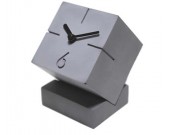 Vintage Concrete Cube Clock Retro Desktop Clock 