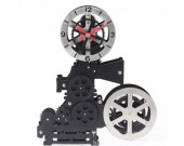 Vintage Film Movie Projector Tabletop Gear Clock