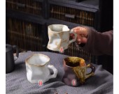 Vintage Irregular Ceramic Coffee Cup