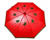 Watermelon Style Anti UV Windproof 3 Folding Umbrella