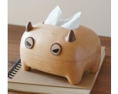 Whimsical Little Devil Wooden Tissue Box