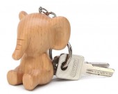 Wood Animal Keyring Keychain