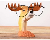  Wood Hand Carved Deer Shaped Eyeglass Holder / Spectacle Display Stand