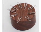 Wood Magnetic Paper Clip Holder