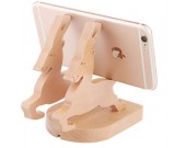 Wooden Animal Cell Phone Stand Charging Dock Holder