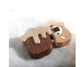 Wooden Beer Mugs Shaped Bottle Opener Fridge Magnet