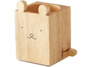 Wooden Cat/Bear Pen Holder