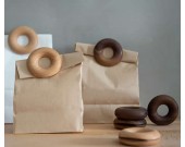 Wooden Doughnut  Sealing Clips for Food and Snack Bag,6pcs