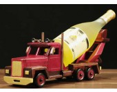 Wooden Engineering Truck Wine Bottle Holder