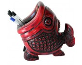 Wooden Fish Desktop Storage Organizer Pen Pencil Holder