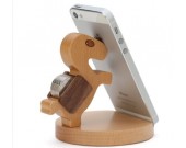  Natural Wooden Horse Cell Phone Stand  Holder For Iphone Ipad SmartPhone Tablet Plate PC