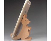 Wooden Kangaroo  Shaped Mobile Phone iPad Holder Stand