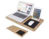 Bamboo Laptop Mobile Lap Desk,Fits 15" and smaller laptops.