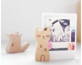 Wooden Miniature Animal Place Card Holders Photo Card Holders,Set of 4