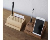 Wooden Multi-Function Desk Organizer for Pen/Pencil,Business Card 