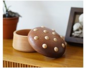 Wooden Mushroom Candy Storage Box