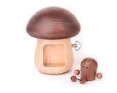 Wooden Mushroom Musical Box