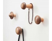 Wooden Mushroom Shaped Decorative Wall Hook,4pcs