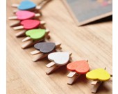 Wooden Photo Clips, Pack of 20