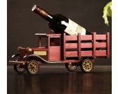 Wooden Truck Wine Bottle Holder