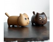 Wooden Playful Cat Toothpick Holder