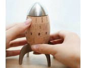 Wooden Rocket Shaped Perpetual Calendar