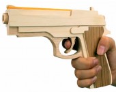 Wooden Rubber Band Gun 