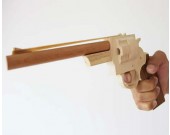 Wooden Rubber Band Revolver 