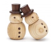 Wooden Snowman Car Aromatherapy Essential Oil Diffuser