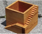 Wooden Architectural  Succulent Planter / Plant Pot / Flower Pot / Bonsai Pot