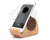 Wooden Whale Shaped Bluetooth Speaker Mobile Display Stand
