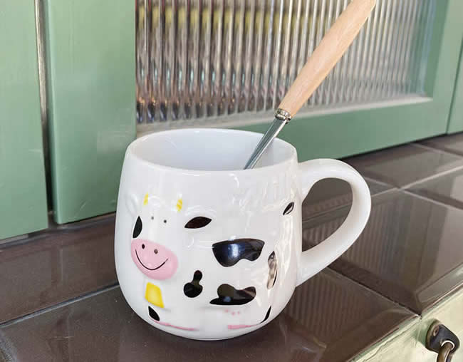 Cartoon Cow Ceramic Milk Mug