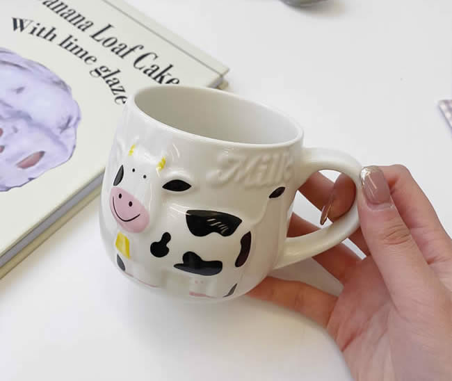 Cartoon Cow Ceramic Milk Mug