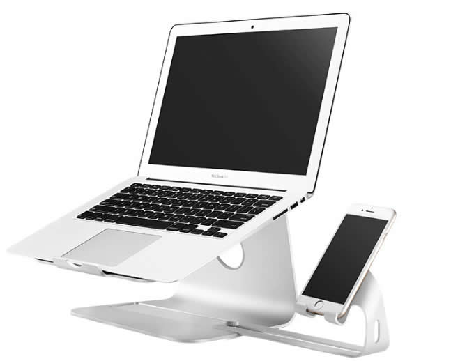   Aluminum Alloy Macbook Cooling Stand & Cell Phone Stand iPhone Stand